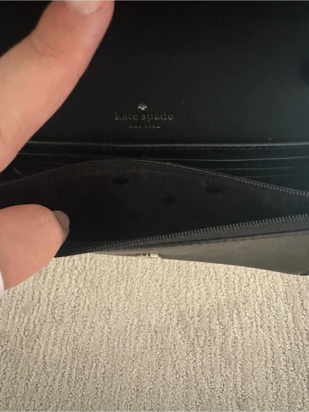 Kate Spade Tan and Black Crossbody Bag